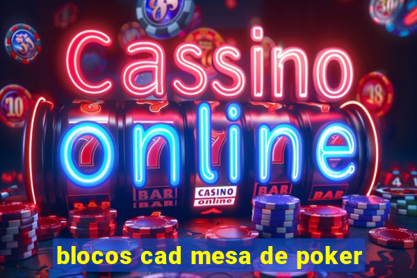 blocos cad mesa de poker